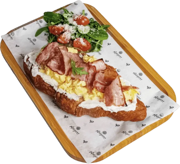 Croissant con Bacon Croccante